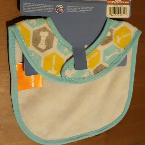 Paw Patrol 3-pack infant baby terry cloth bibs - Picture 5 of 7